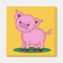 Cute Little Pig Magnet