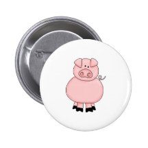 cute little piggie button