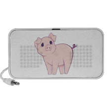 Cute Little Piggy Art Speakers