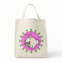 Cute little pink apple bunny bag