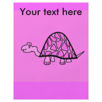 Cute little pink turtle
