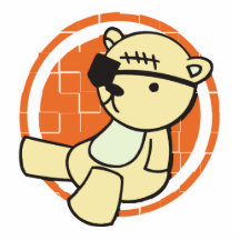 cute little pirate bear photo cutouts