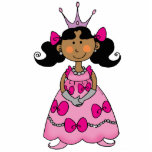 Cute little princess (black hair) photo sculptures