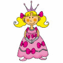 Cute little princess (blonde hair) photo sculptures