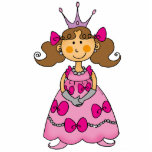 Cute little princess (brown hair) photo sculptures