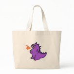 cute little purple fire dragon monster bags