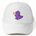 cute little purple fire dragon monster hats