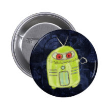 cute little robot buttons
