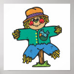 cute little scarecrow posters
