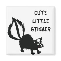 Cute Little Stinker Skunk Printed Art Design