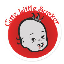 Cute Little Sucker Round Sticker