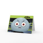 Cute Little Vampire Green Notebook Cards