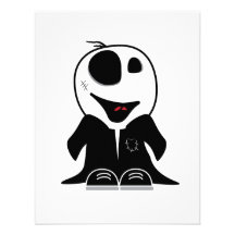cute little zombie dude original personalized announcements