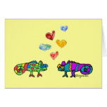 Cute Lizard Love Card