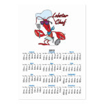 cute lobster chef cartoon business card templates