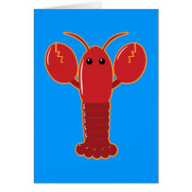 Cute Lobster Greeting Card
