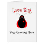 Cute Love Bug Ladybug Greeting Card
