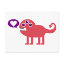 Cute Love Monster postcards