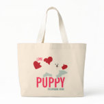 Cute Love Puppy Tote Bag