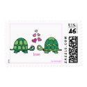cute love turtle stamp