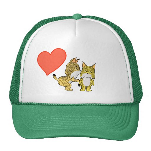 Cute Lynxes in love Hat