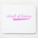 cute "Maid of Honor" design mousepads