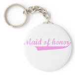 cute "Maid of Honour" design keychains