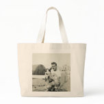Cute man and dog bag