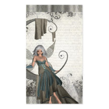 Cute manga fairy business card