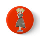 Cute manga girl pin