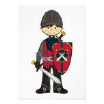 Cute Mediaeval Knight RSVP Card Announcements