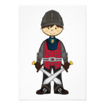 Cute Mediaeval Knight RSVP Card Invitations