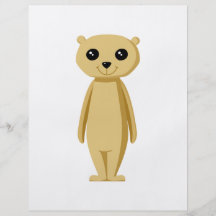 Cute Meerkat. Personalized Flyer