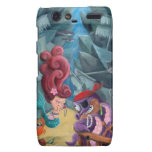 Cute Mermaid and Pirates Droid RAZR Cover