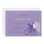CUTE Modern Couple on Bicycle Save the Date invitations