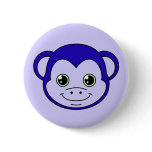 Cute Monkey Blueberry buttons