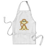 Cute Monkey Cartoon aprons