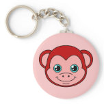 Cute Monkey Cherry keychains