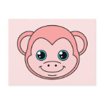 Cute Monkey Cotton Candy postcards