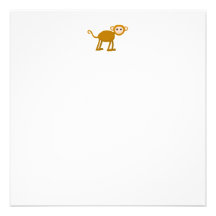 Cute Monkey. Personalized Announcement