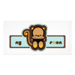 cute monkey photo cards