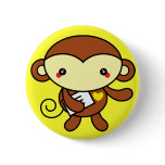 Cute Monkey Pin buttons