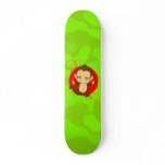 Cute monkey skateboard