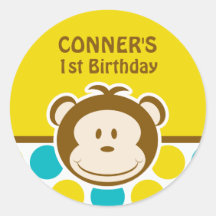 Cute Monkey Sticker