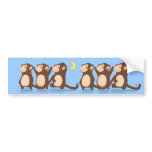 Cute Monkeys bumper stickers