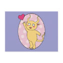 Cute Monster Valentine postcards