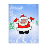 Cute Mrs Santa Customisable Photo Gift postcards