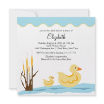 CUTE Mum & Baby Duck Baby Shower Invitation