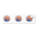 cute mummy and baby whale bumper stickers