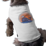 cute mummy and baby whale pet clothing